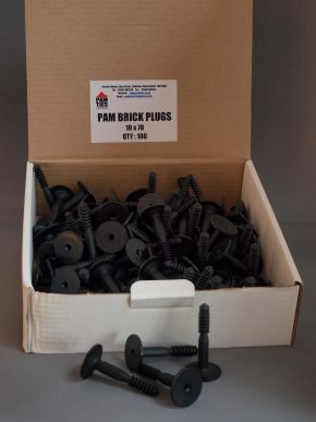 Brick Plugs Black - 10 x 60 (Box Of 100)