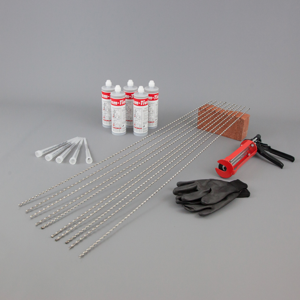 Crack Stitching Kit – 10 x Crack Stitching Bars 1m x 8mm 1 Crack Stitching Kit – 10 x Crack Stitching Bars 1m x 6mmCrack Stitching Kit – 10 x Crack Stitching Bars 1m x 6mm