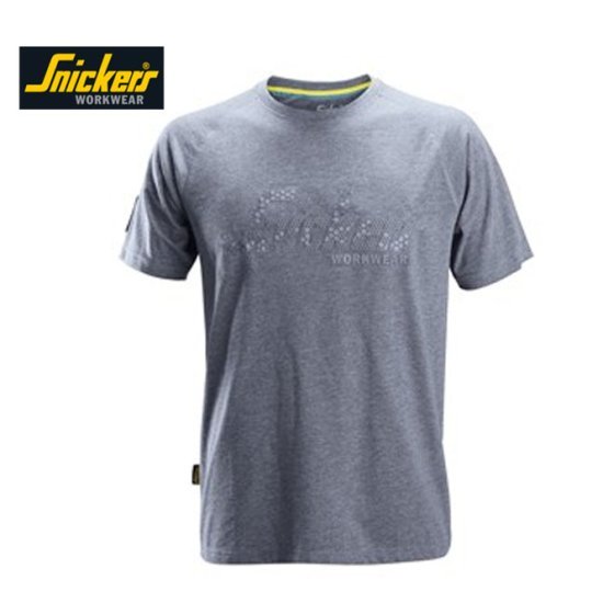 Snickers T-shirt 2580 - Blue Melange 1 Snickers T-shirt 2580 - Blue Melange