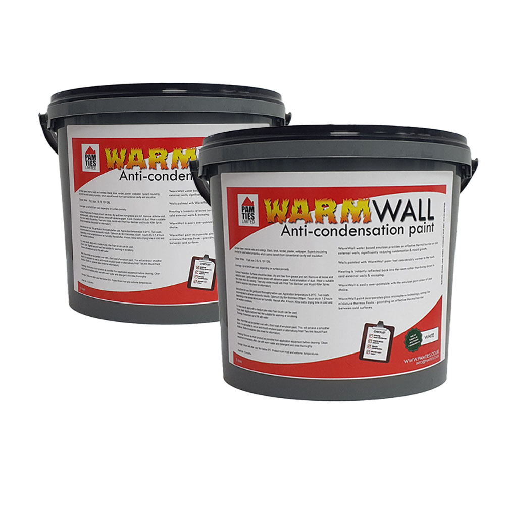 WarmWall Anti-Condensation Paint - 2 x 5 Litre Tubs 1 warmwall 2x 5 litre paint