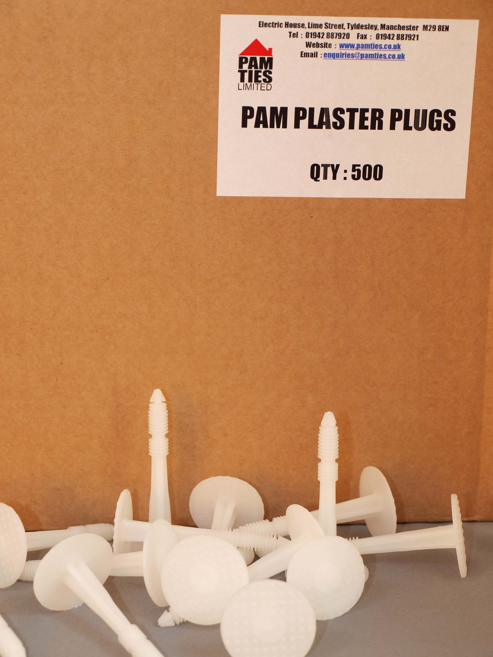 Plaster Plugs 70mm x 5000 1 Plaster Plugs 70mm x 5000