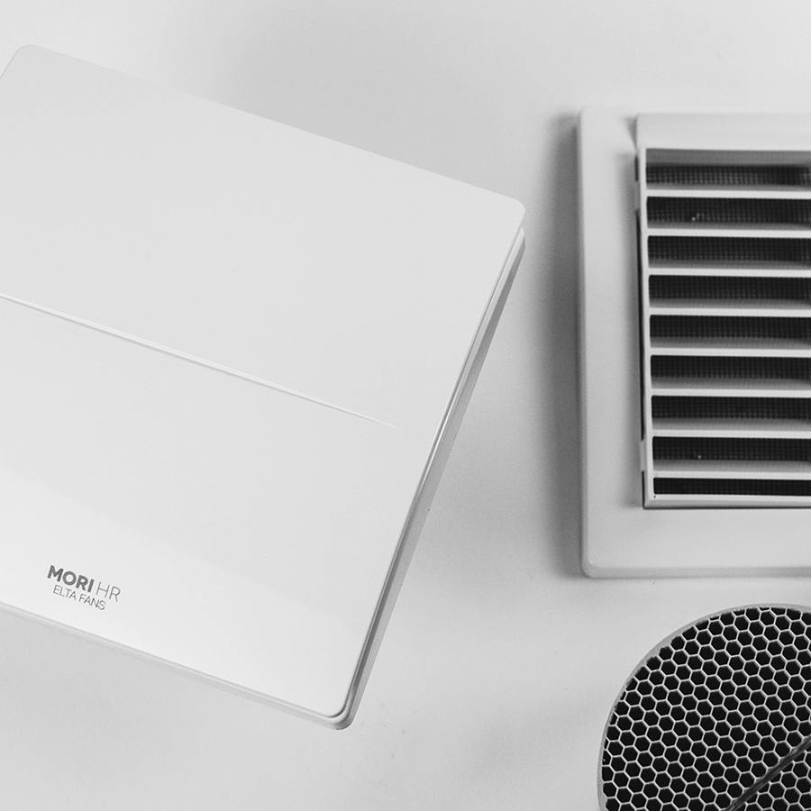 Elta Dexa HR100 Continuous Running Alternate Flow Heat Recovery Fan 3 Elta Mori HR100 Continuous Running Alternate Flow Heat Recovery Fan