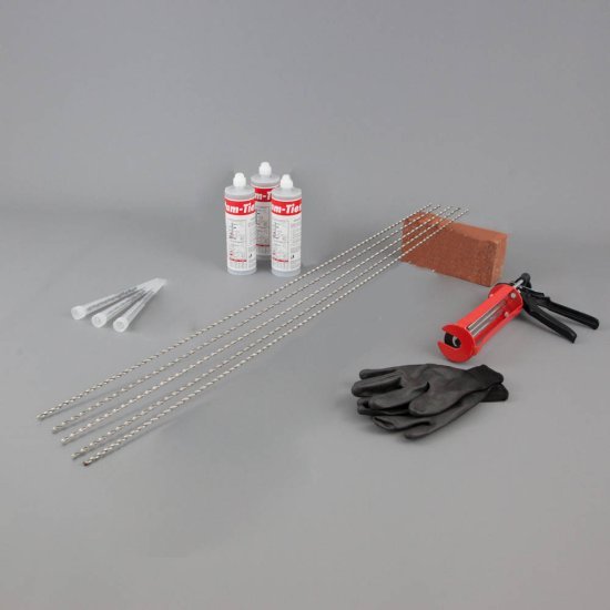 Crack Stitching Kit – 5 x Crack Stitching Bars 1m x 6mm 1 crack stitching kit