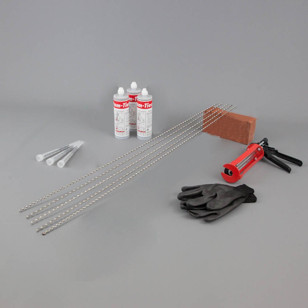 Crack stitching resin kit 5 x 1m 6mm bars