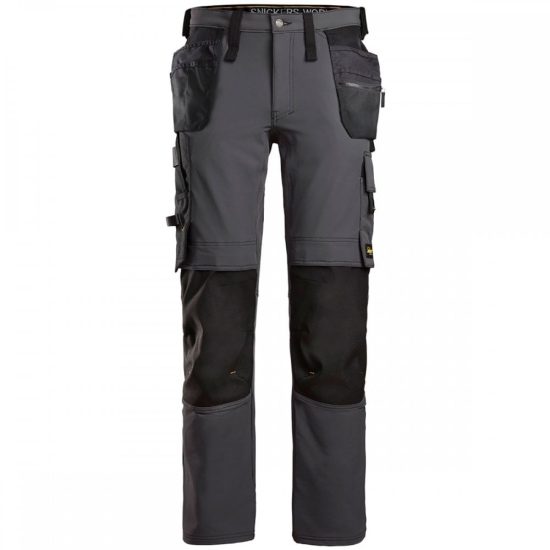 Snickers Trousers - 6271 AllroundWork Stretch Trouser - Steel Grey 1 Snickers 6271 AllroundWork Full Stretch Trousers Holster Pockets