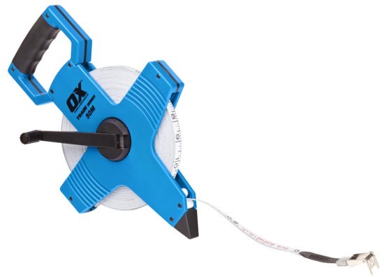 OX Trade Open Reel Tape Measure - 50m / 165ft - OX-T023505