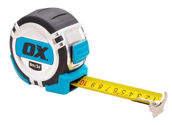 OX Pro Metric/Imperial 8m Tape Measure - OX-P028708