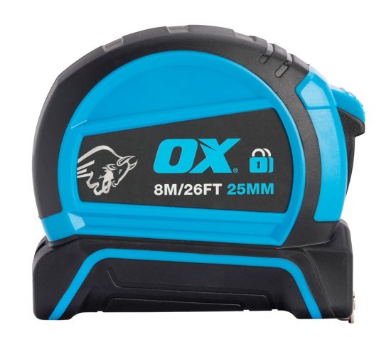 OX Pro Dual Auto Lock Tape Measure - 8m - OX-P505208