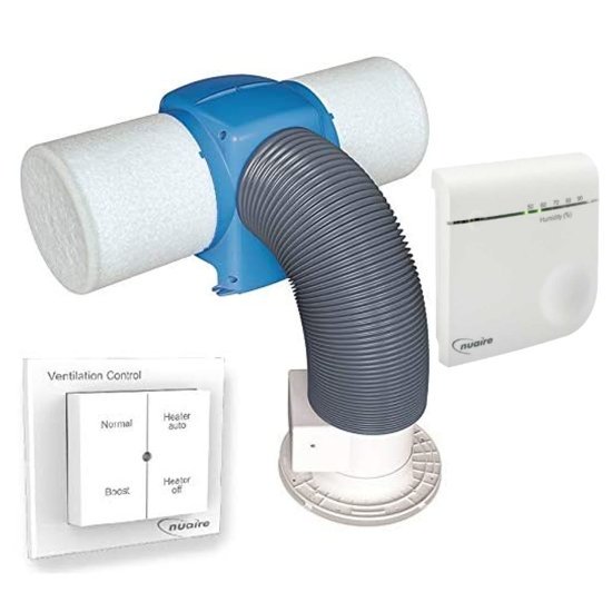 Nuaire Drimaster Eco Heat HC PIV, Wireless Humidity Sensor & Remote Control 1 Nuaire Drimaster Eco Heat HC PIV, Wireless Humidity Sensor & Remote Control