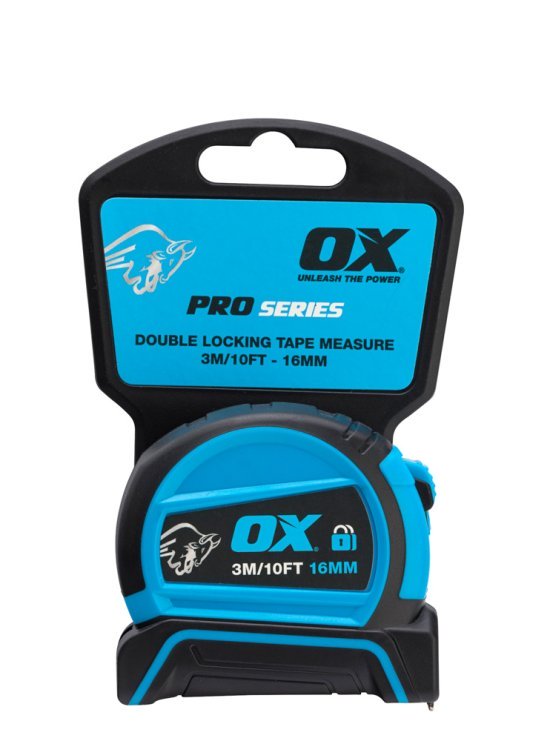 OX Pro Dual Auto Lock Tape Measure - 3m - OX-P505203