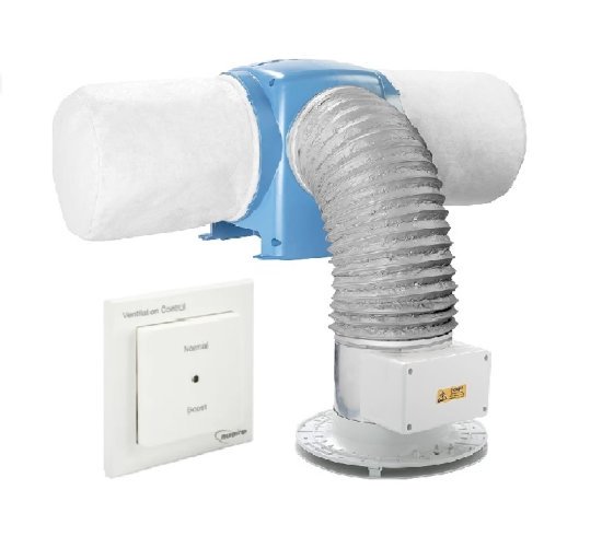 Nuaire Drimaster Eco Heat HC Positive Input Ventilation Unit + 2 Way Switch 1 Nuiare + 2 Way Switch - New