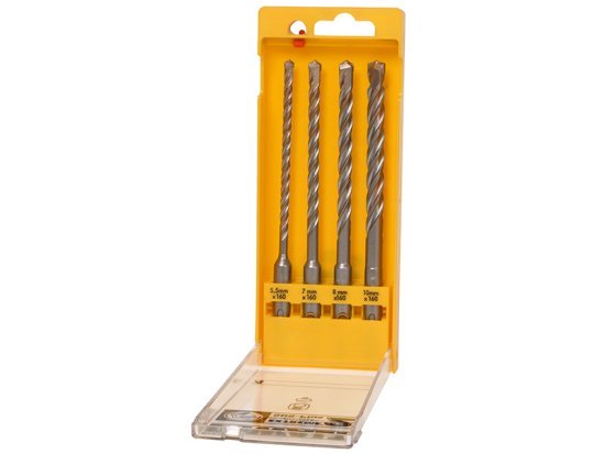 Extreme 2 SDS Plus Drill Bit Set 4 Piece 5.5-10mm - DEWDT9702QZ