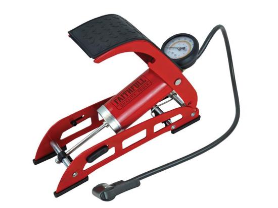 Foot Pump Single Cylinder with Gauge - FAIAUFPUMP1