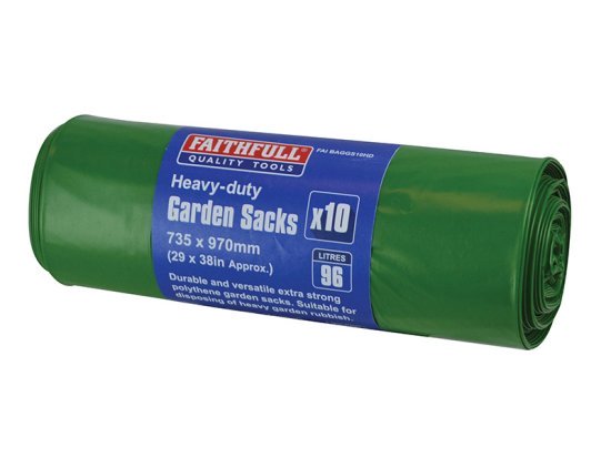 Heavy-Duty Strong Garden Sacks (10) - FAIBAGGS10HD