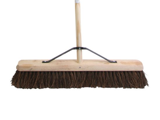 Stiff Bassine Broom 60cm (24in) + Handle & Stay - FAIBRBAS24H 1 Stiff Bassine Broom 60cm (24in) + Handle & Stay - FAIBRBAS24H
