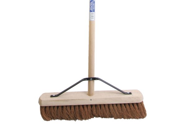 Broom Soft Coco 45cm (18in) + Handle & Stay - FAIBRCOCO18H