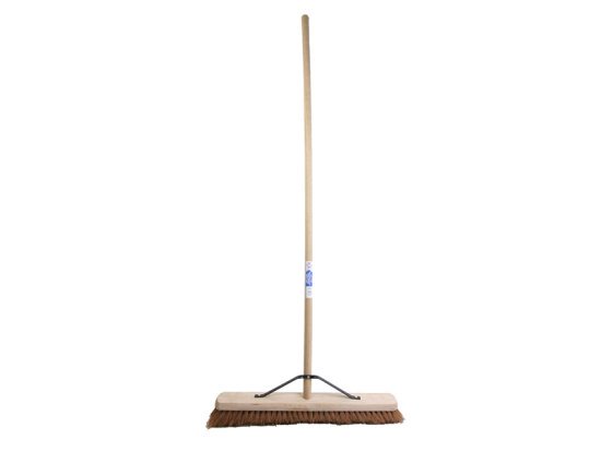 Broom Soft Coco 60cm (24in) + Handle & Stay - FAIBRCOCO24H