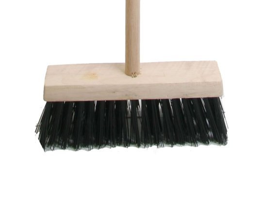 Broom PVC 325mm (13 in) Head complete with Handle - FAIBRPVC13H