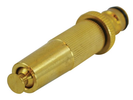 Brass Adjustable Spray Nozzle 12.5mm (1/2in) - FAIHOSENOZZ