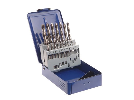 HSS Drill Bit Set of 19 M2 1 - 10mm & Case - FAIMSET19PRO