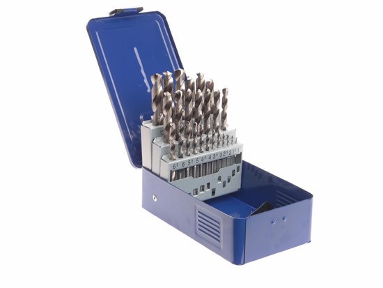 HSS Drill Bit Set of 25 M2 1 - 13mm & Case - FAIMSET25PRO
