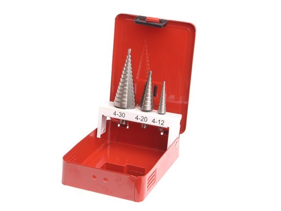 HSS Step Drill Bit Set of 3 4-30mm - FAISDSET3
