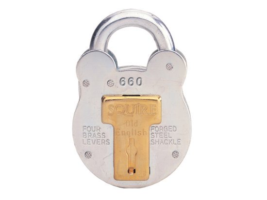 660 Old English Padlock with Steel Case 64mm - HSQ660