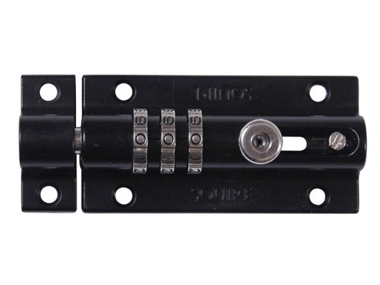 3-Wheel Re-Codeable CombiBolt Lock Black - HSQCOMBI3