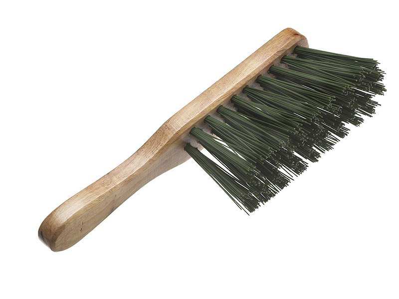 Stiff Green PVC Hand Brush 275mm (11in) - FAIBRHANDSTI 1 Stiff Green PVC Hand Brush 275mm (11in) - FAIBRHANDSTI