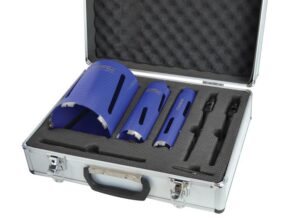 Diamond Core Drill Kit & Case Set of 7 - FAIDCKIT7