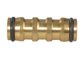 Brass 2-Way Hose Coupling 12.5mm (1/2in) - FAIHOSEJOIN