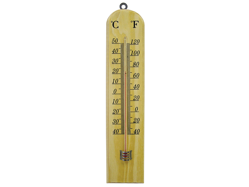 Wall Thermometer - Wood 260mm - FAITHWOODSM 1 Wall Thermometer - Wood 260mm - FAITHWOODSM