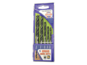 Lip & Spur Wood Drill Bit Set 5 Piece 4-10mm - FAIWDBSET5