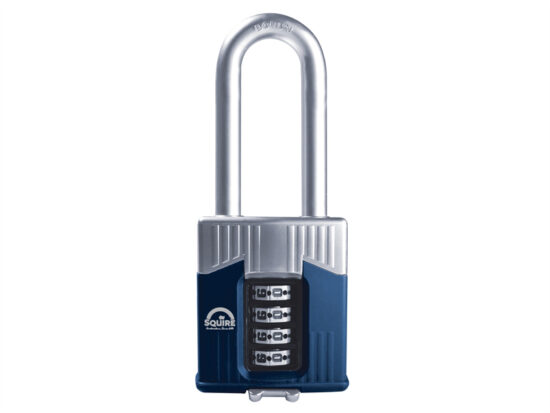 Warrior High-Security Long Shackle Combination Padlock 55mm - HSQWC55LS 1 Warrior High-Security Long Shackle Combination Padlock 55mm - HSQWC55LS