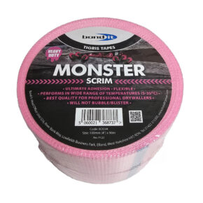 Monster Scrim Pink Drywall Tape 100mm x 90mtr - Bond IT