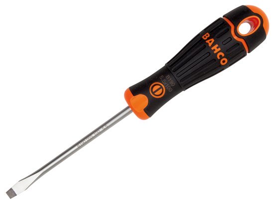 BAHCOFIT Screwdriver Flared Slotted Tip 4.0 x 100mm - BAH190040100 1 BAHCOFIT Screwdriver Flared Slotted Tip 4.0 x 100mm - BAH190040100
