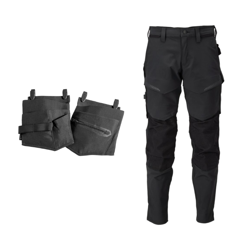 Mascot Workwear Trousers 22379 + Mascot Holster Pockets 22450 - Black 1 Mascot Workwear Trousers 22379 + Mascot Holster Pockets 22450 - Black