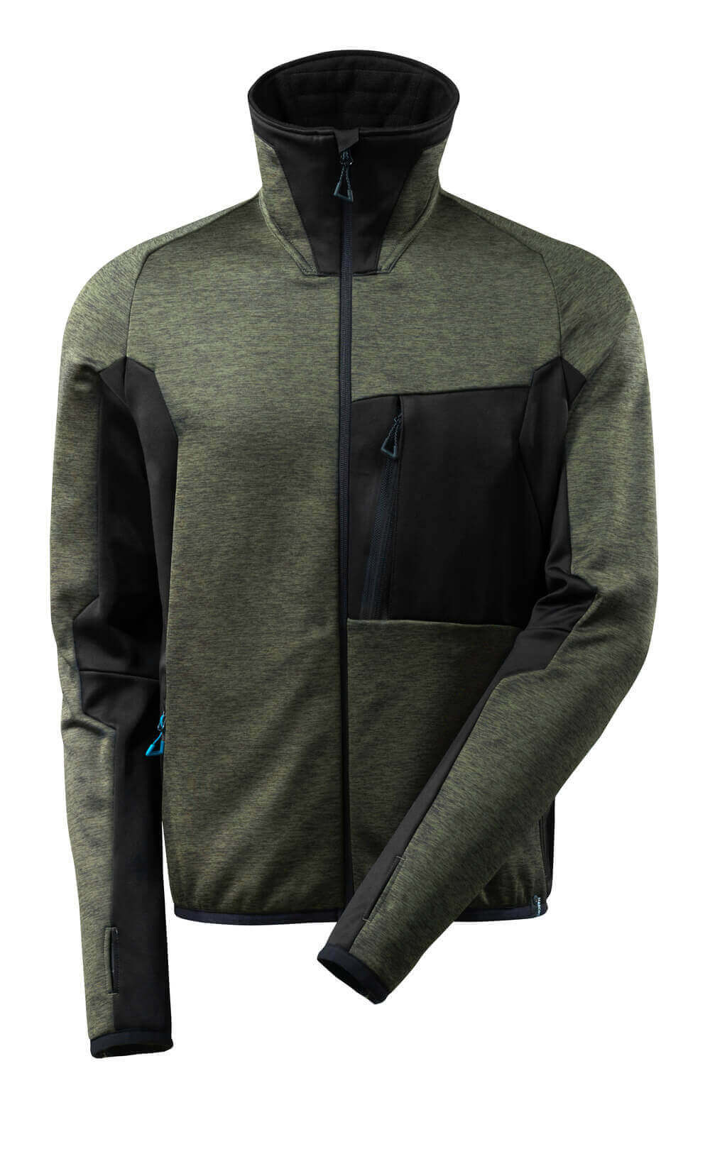 Mascot 17103 Advanced Fleece Jumper - Green & Black 1 Mascot 17103 Advanced Fleece Jumper - Green & Black