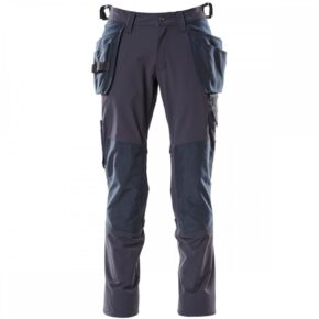 Mascot Workwear Trousers 18031 - Navy with Kneepad Pockets and Holster Pockets