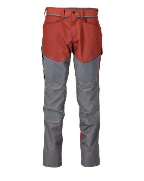 Mascot Trousers with kneepad pockets - Autumn Red / Stone Grey - 22479