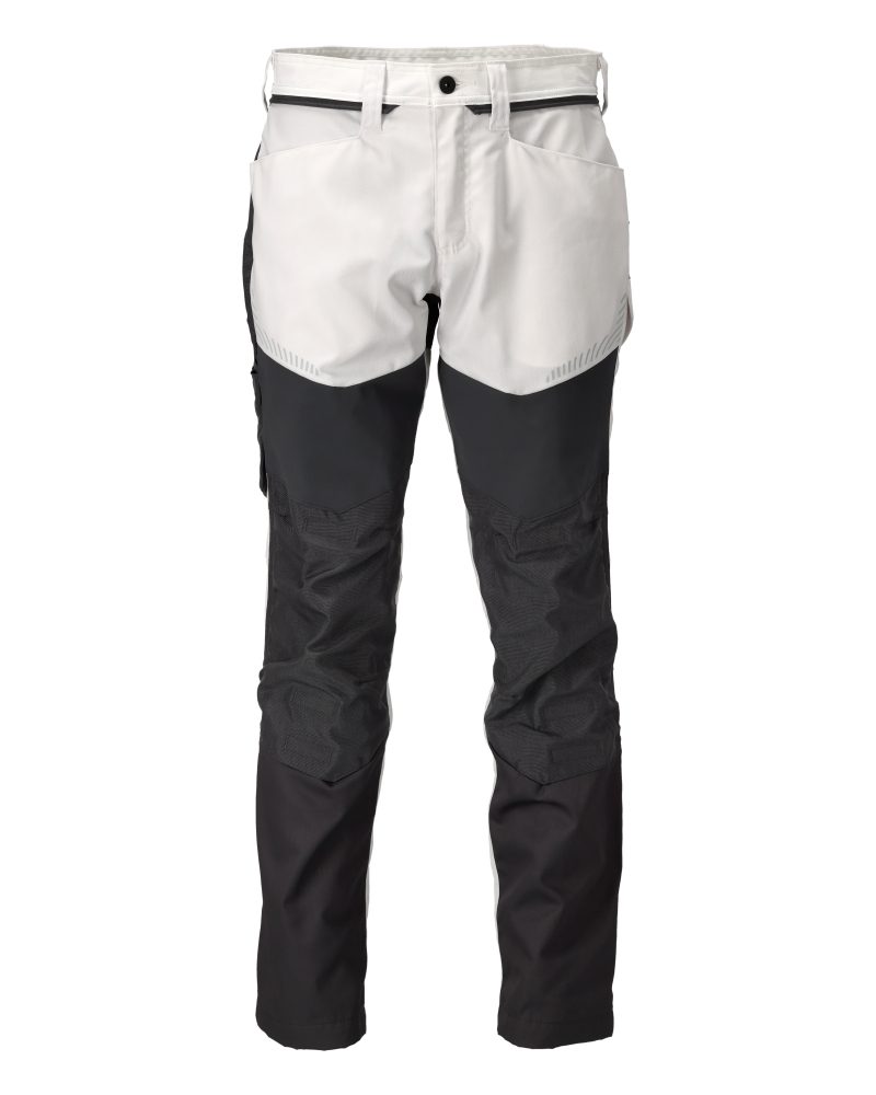 Mascot Trousers with kneepad pockets - White / Stone Grey - 22479 1 Mascot Trousers with kneepad pockets - White / Stone Grey - 22479