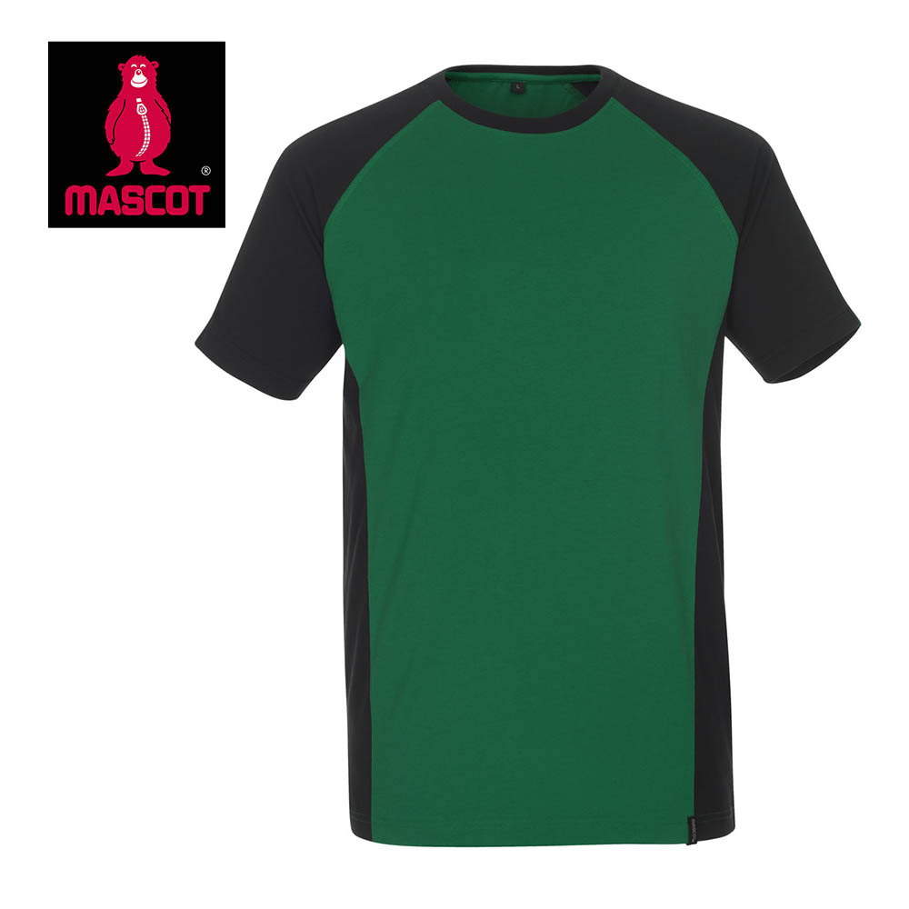Mascot Workwear T Shirt 50567 - Green / Black 2 Mascot Workwear T Shirt 50567 - Green / Black - Image 2