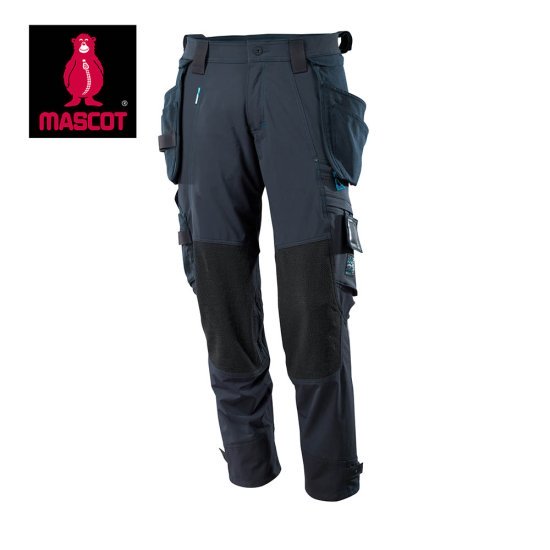 Mascot Workwear Trousers 17031 - Navy with Kneepad Pockets and Holster Pockets 2 Mascot Workwear Trousers 17031 - Navy with Kneepad Pockets and Holster Pockets - Image 2
