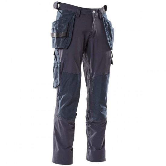 Mascot Workwear Trousers 18031 - Navy with Kneepad Pockets and Holster Pockets 3 Mascot Workwear Trousers 18031 - Navy with Kneepad Pockets and Holster Pockets - Image 3