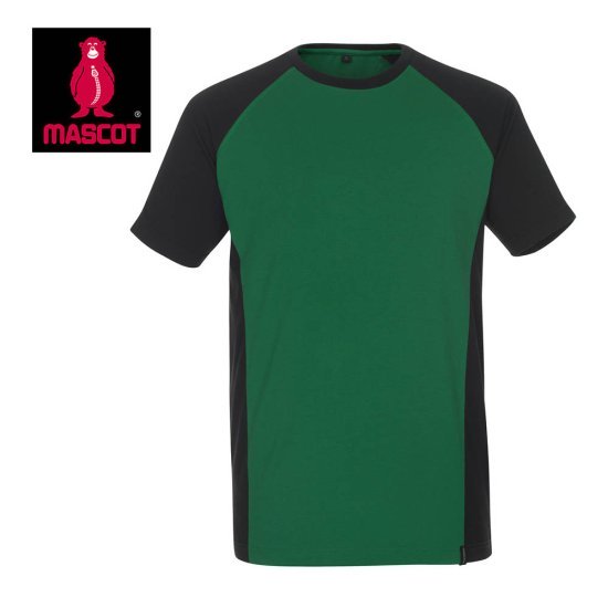 Mascot Workwear T Shirt 50567 - Green / Black 2 Mascot Workwear T Shirt 50567 - Green / Black - Image 2