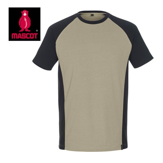 Mascot Workwear T Shirt 50567 - Light Khaki / Black 2 Mascot Workwear T Shirt 50567 - Light Khaki / Black - Image 2