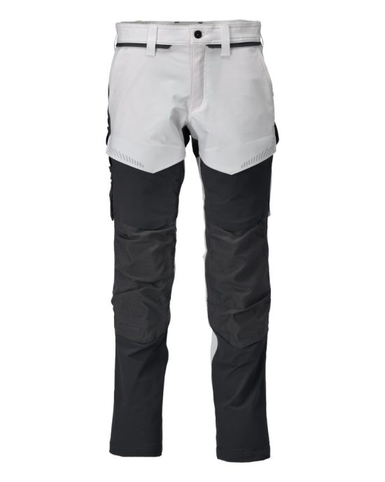Mascot Trousers with kneepad pockets - White / Stone Grey - 22379 1 Mascot Trousers with kneepad pockets - White / Stone Grey - 22379