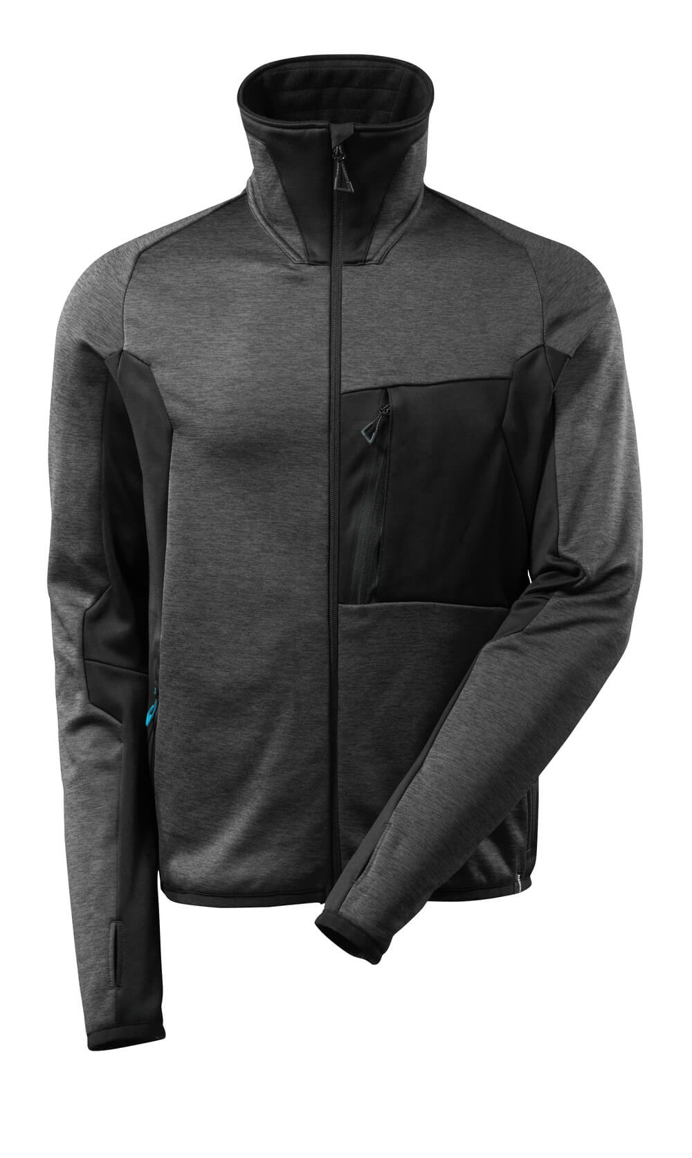 Mascot 17103 Advanced Fleece Jumper - Dark Grey & Black 1 Mascot 17103 Advanced Fleece Jumper - Dark Grey & Black