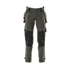 Mascot-Workwear-Trousers-17031-–-Grey-with-Kneepad-Pockets-and-Holster-Pockets