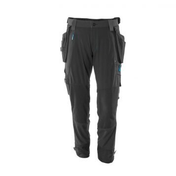 Mascot Workwear Trousers 17031 - Black with kneepad pockets and holster pockets - Image 7